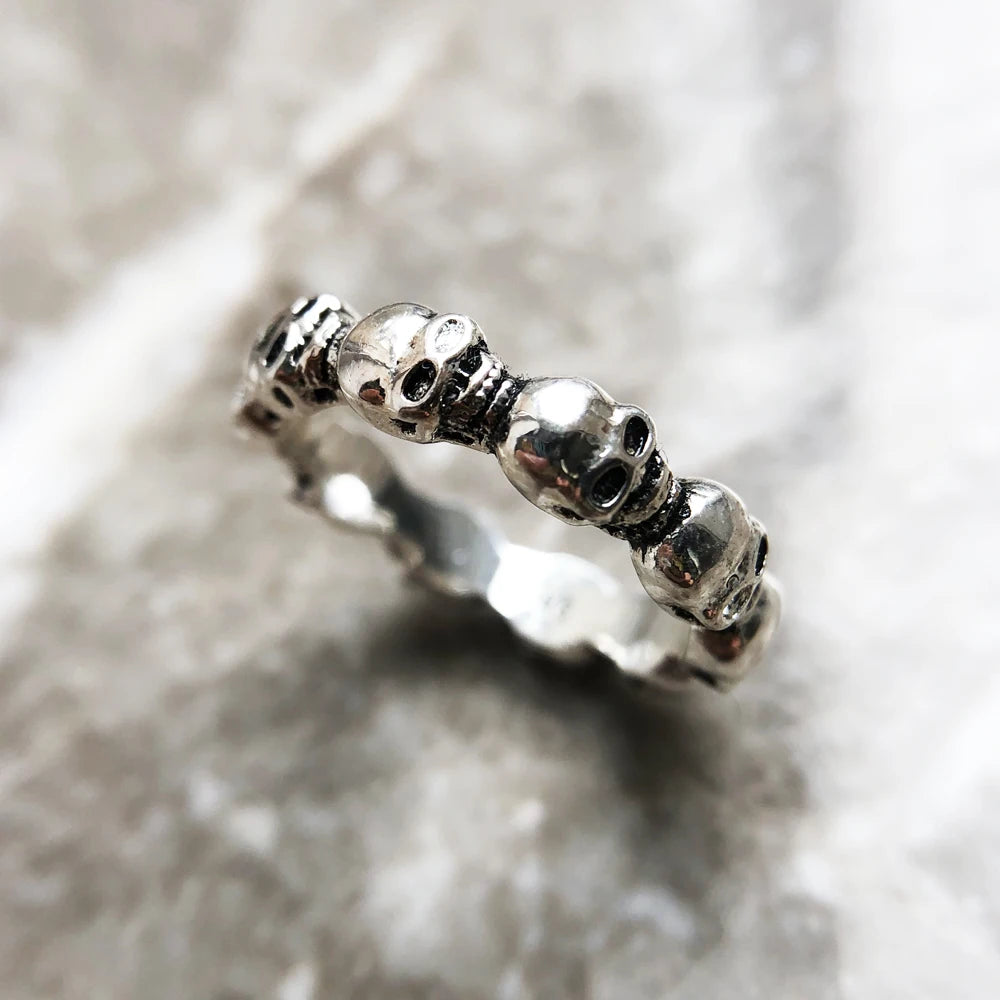 Anel Skull Prata Street Jewelry