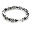 Pulseira Rosário Católico Hematita