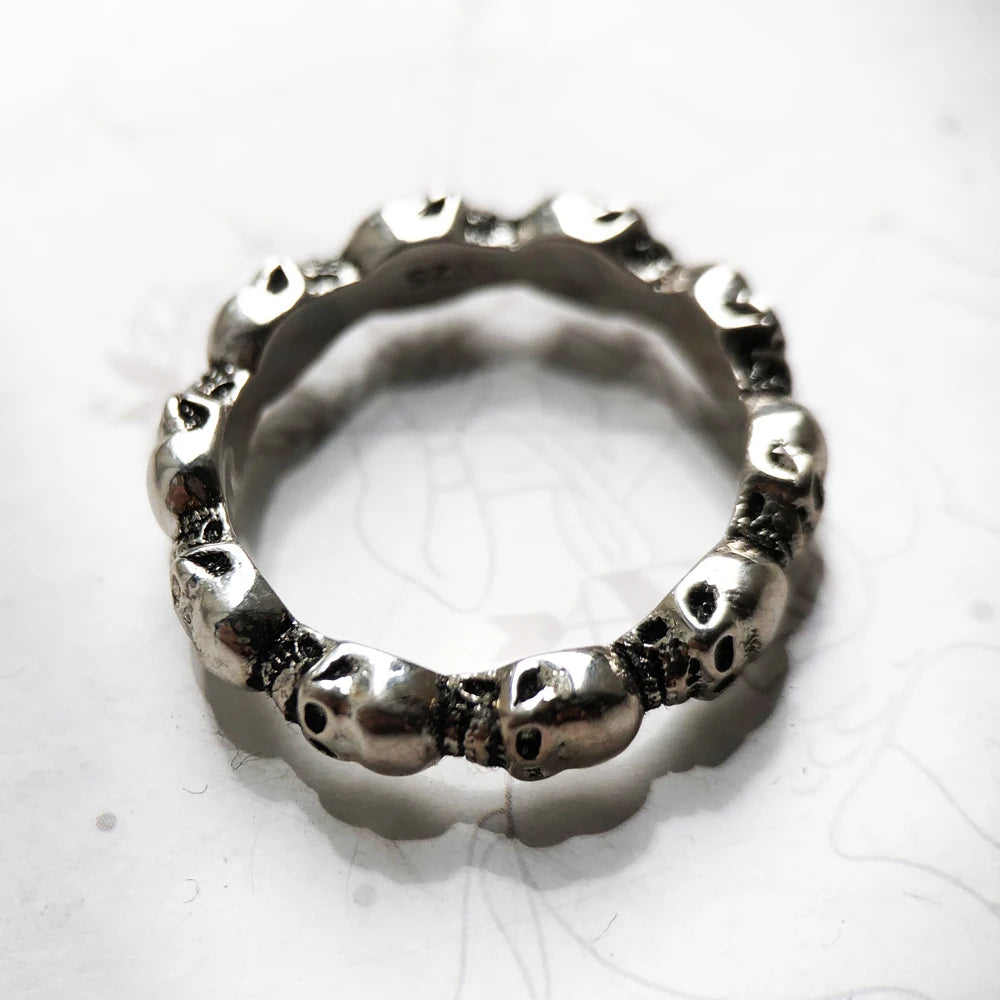 Anel Skull Prata Street Jewelry