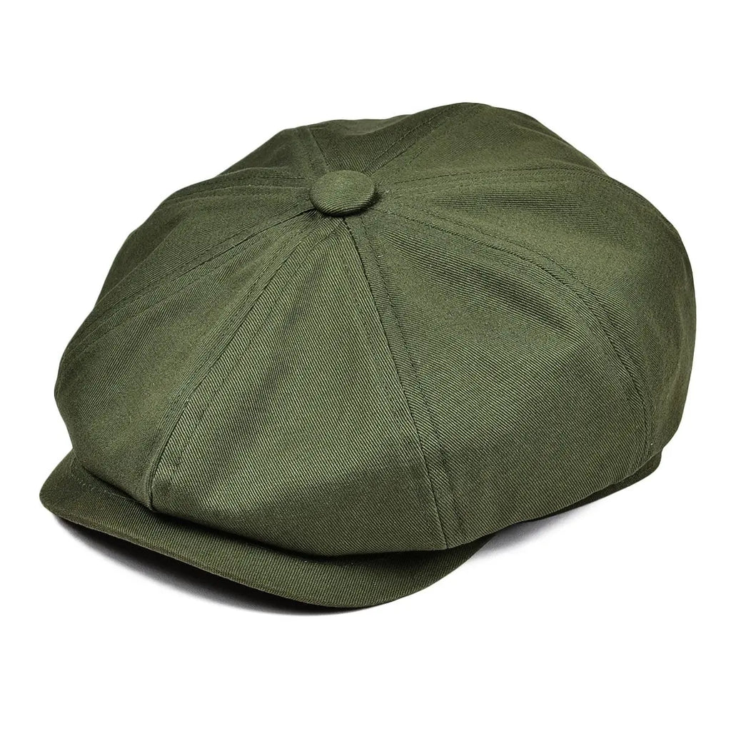 Boné Newsboy Twill 8 Painéis Retrô