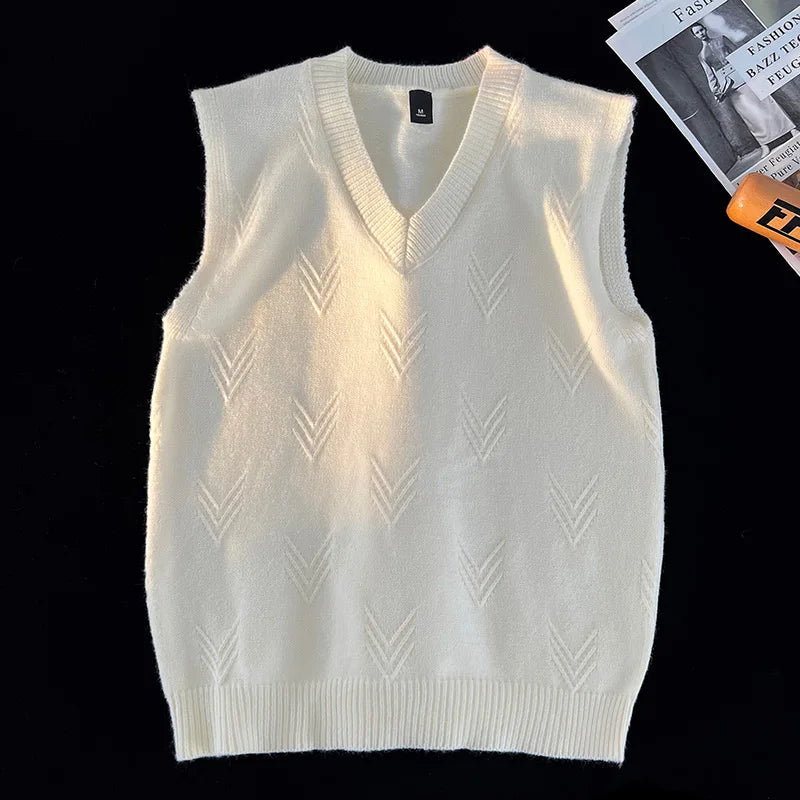 Colete Jacquard Tricot Gola V
