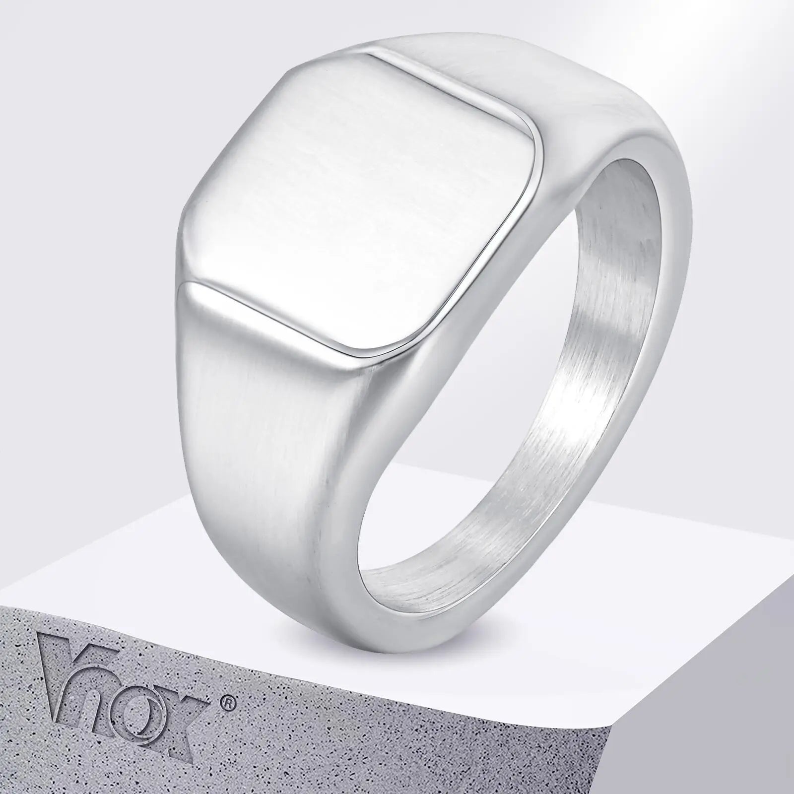Anel Signet Masculino Vnox