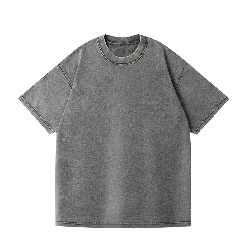Camiseta Vintage Acid Wash 350gsm