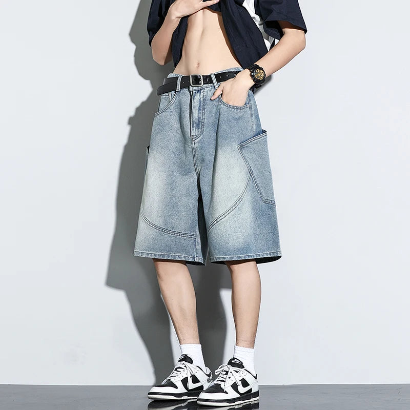 Bermuda Jeans Baggy — Streetwear Harajuku