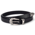 Cinto Slim Preto com Fivela Clássica