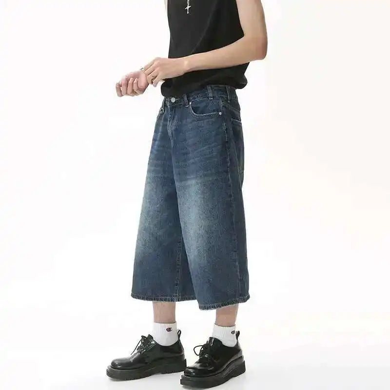 Shorts Jorts Jeans Korean Wide Leg