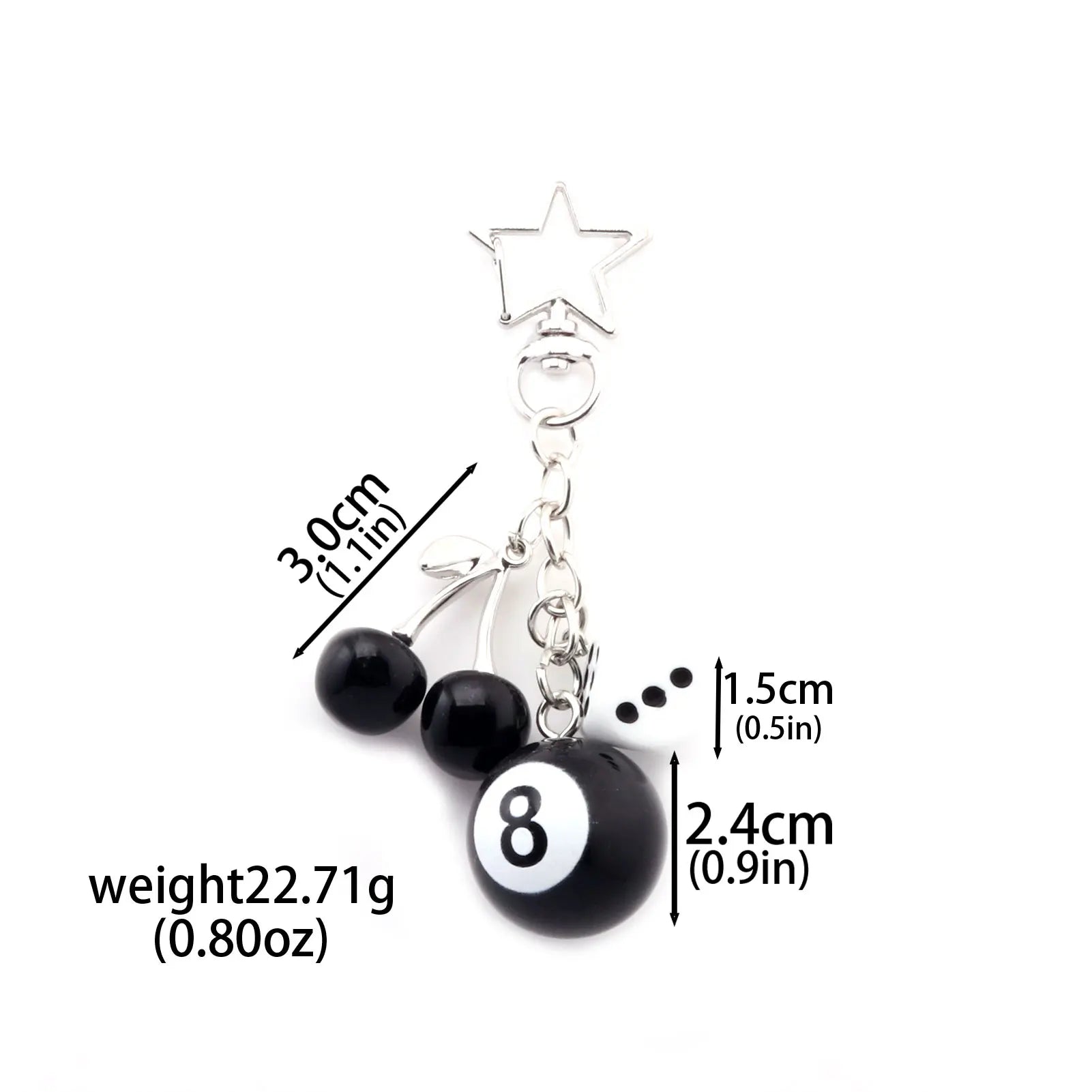 Chaveiro Multi-Pendant Vintage Black 8