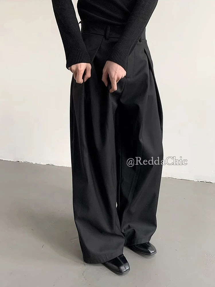Calça Alfaiataria Plissada Wide Leg Pleated Cleanfit