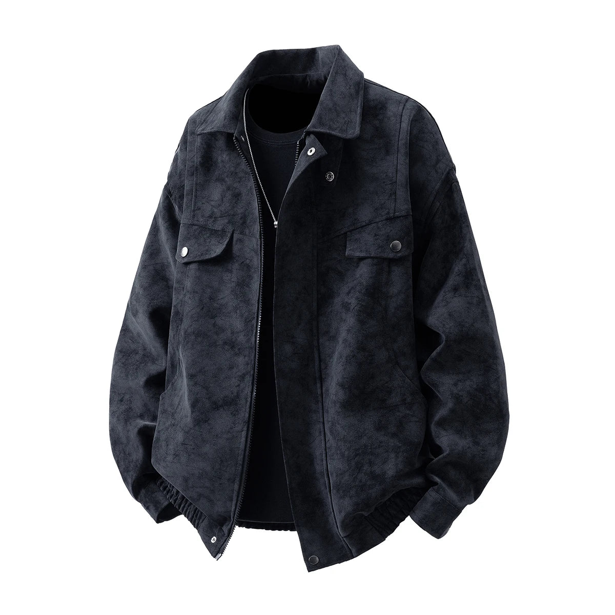 Jaqueta Couro Oversized Casual