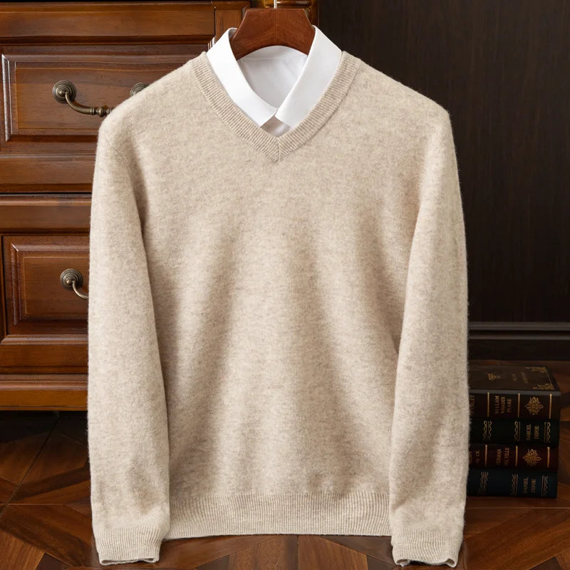 Suéter Merino Wool V-Neck