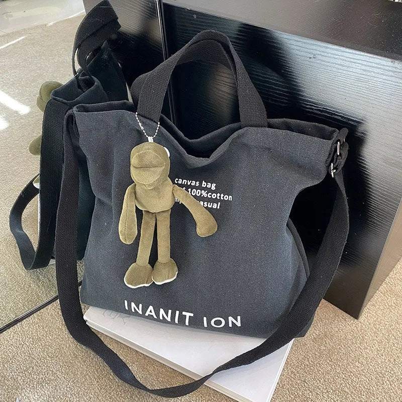 Bolsa Transversal em Lona Estilo Utilitário