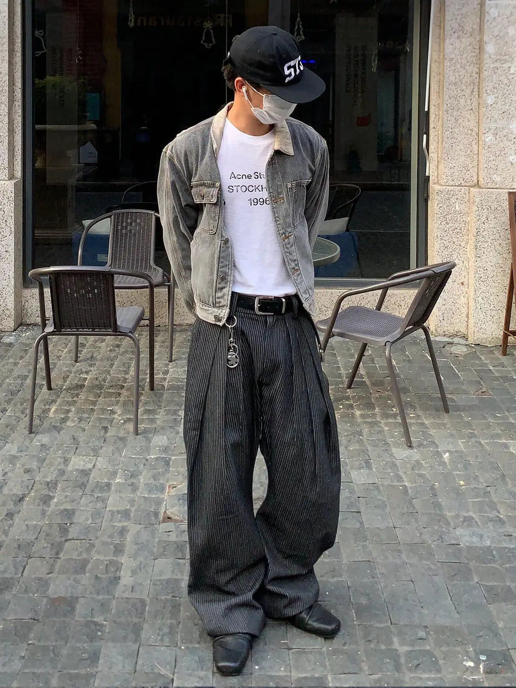 Calça Wide Leg Casual American Vintage