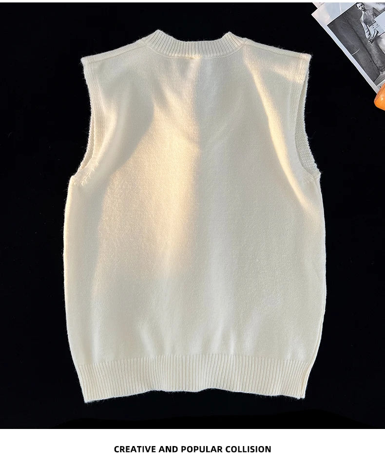 Colete Jacquard Tricot Gola V