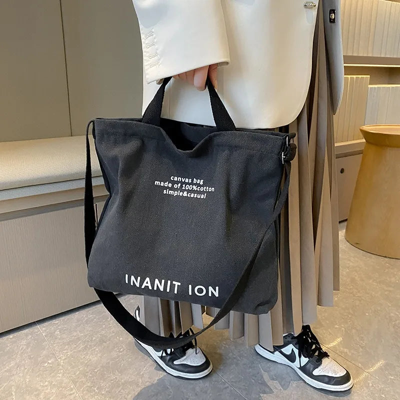 Bolsa Transversal em Lona Estilo Utilitário