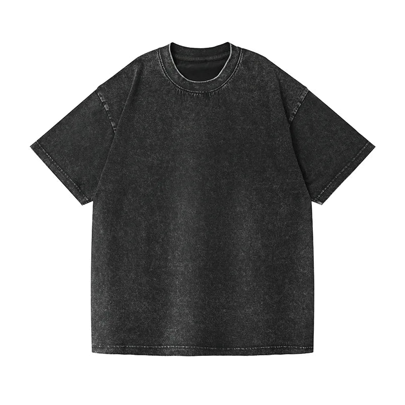 Camiseta Vintage Acid Wash 350gsm