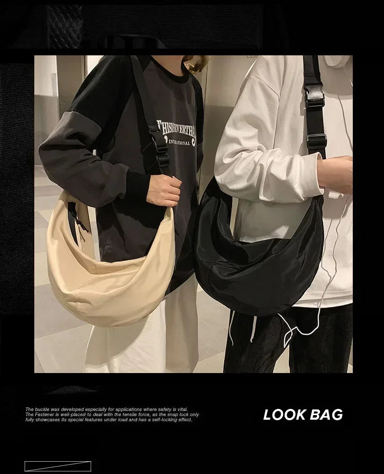Bolsa Crossbody Nylon Urban Oversized