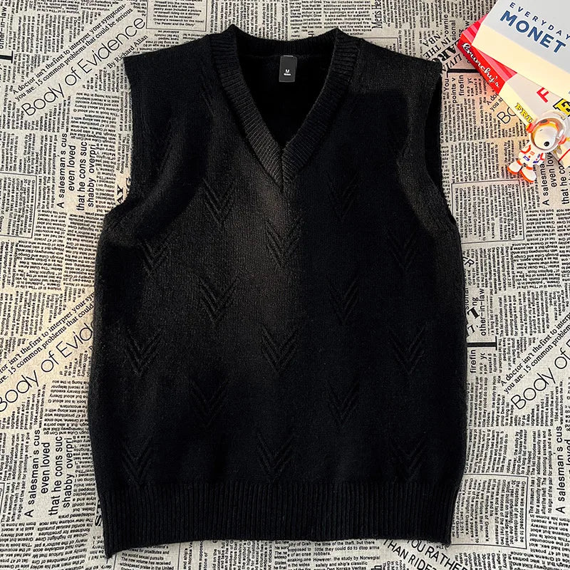Colete Jacquard Tricot Gola V