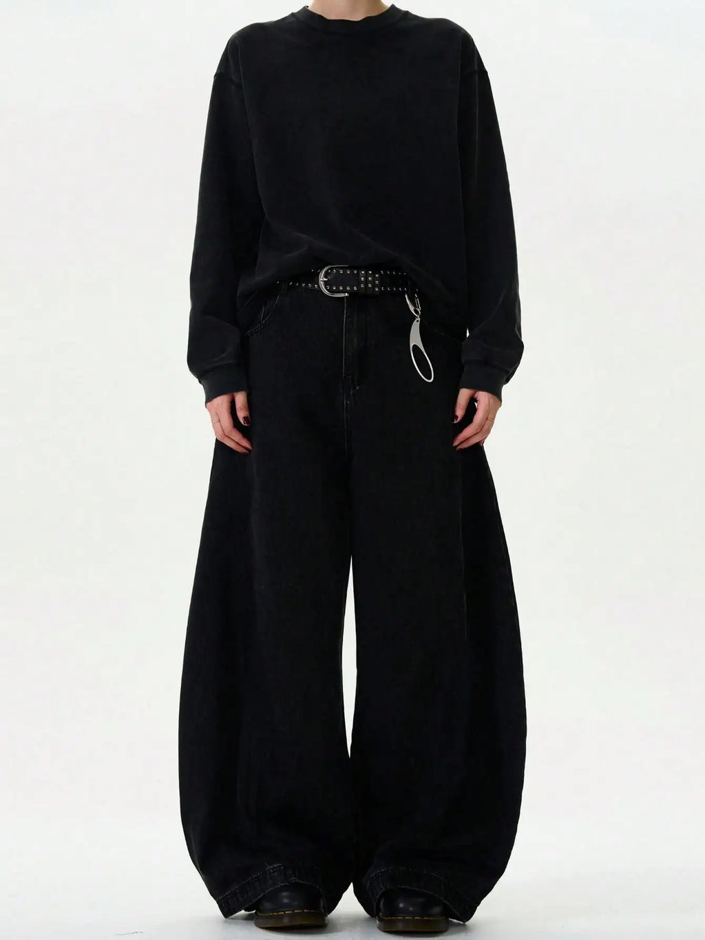 Calça Jeans Baggy Wide Leg Curved