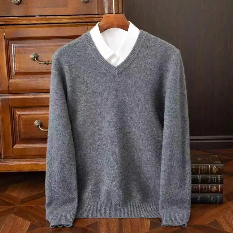 Suéter Merino Wool V-Neck