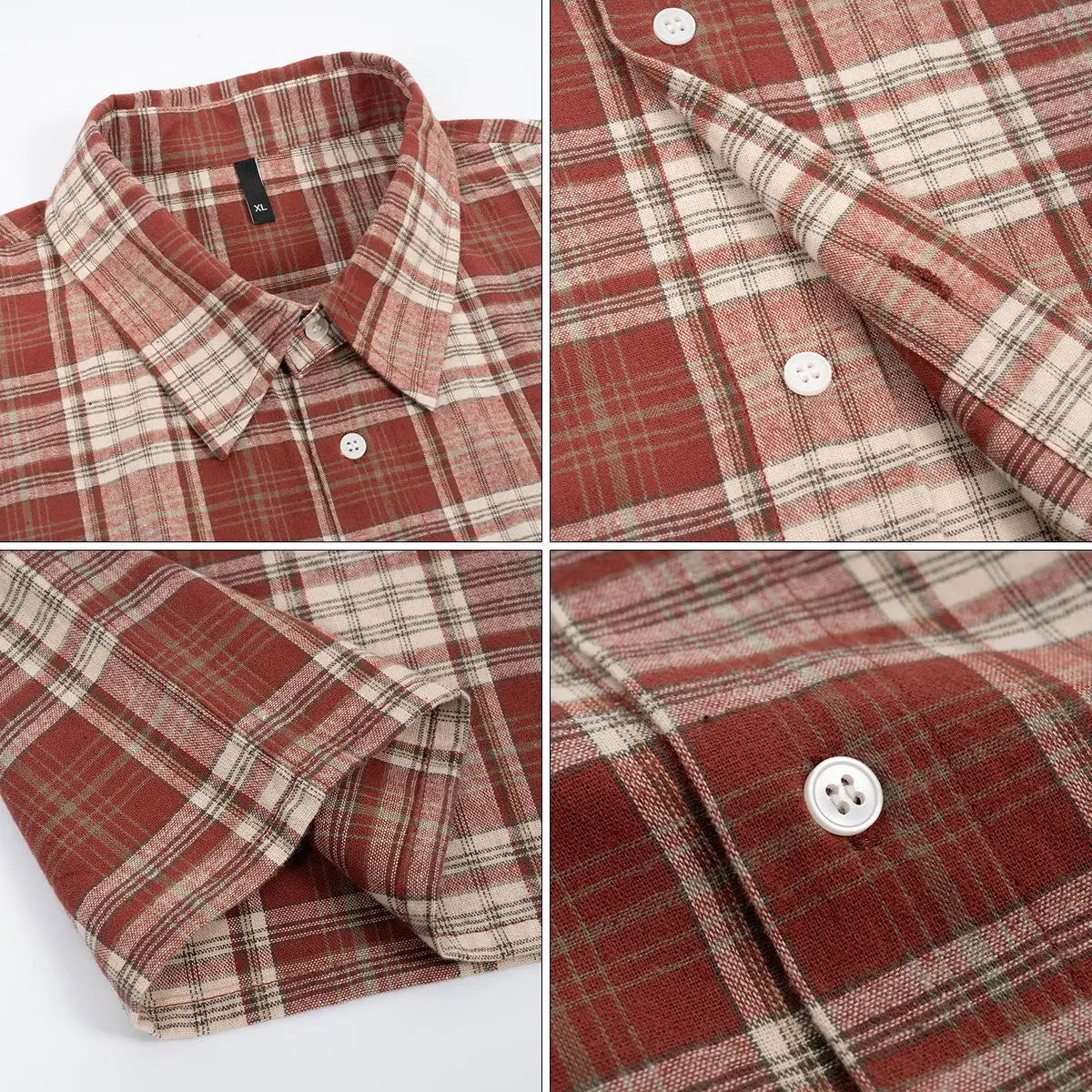 Camisa Xadrez Cropped 100% Algodão