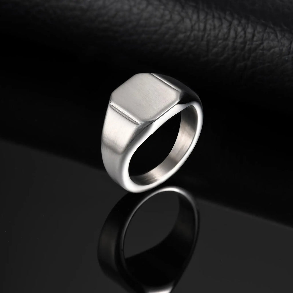 Anel Signet Masculino Vnox