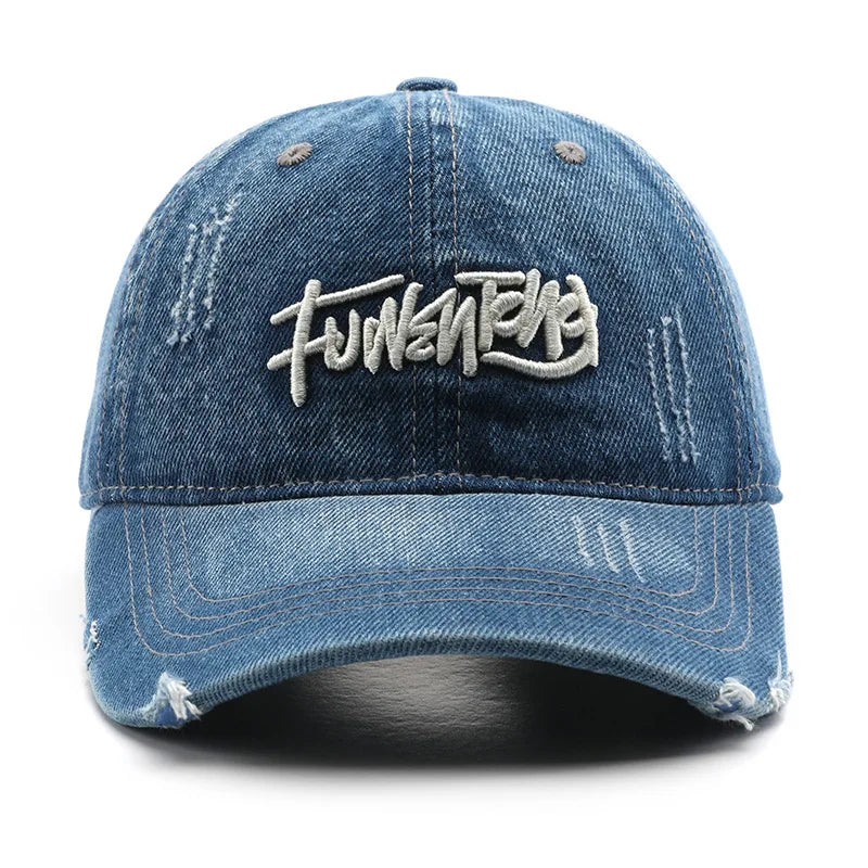 Boné Denim Japonês Bordado