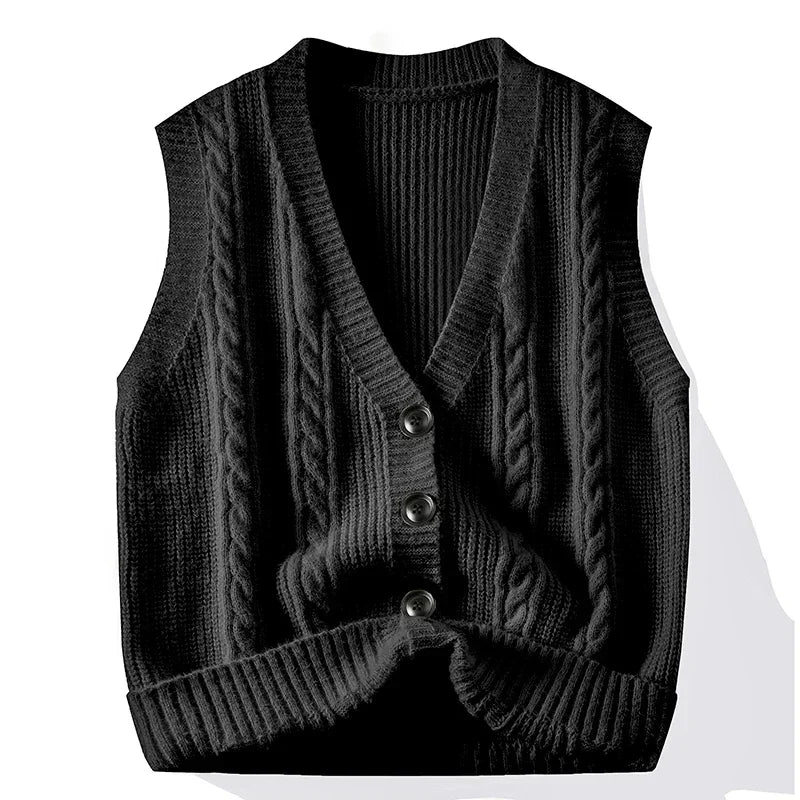 Colete Knit Sleeveless Trendy