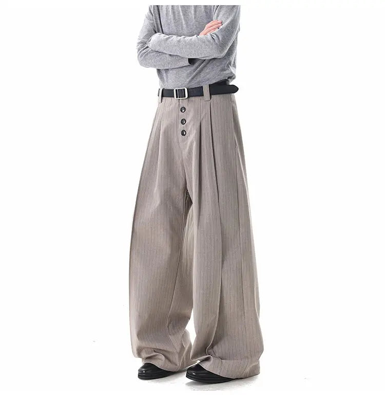 Calça Wide Leg Triple Button