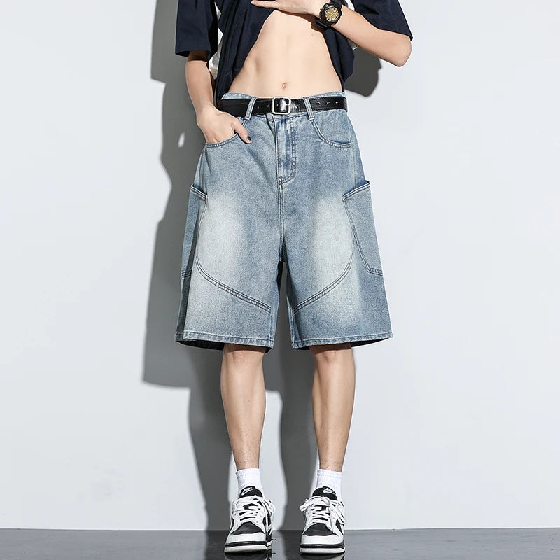 Bermuda Jeans Baggy — Streetwear Harajuku
