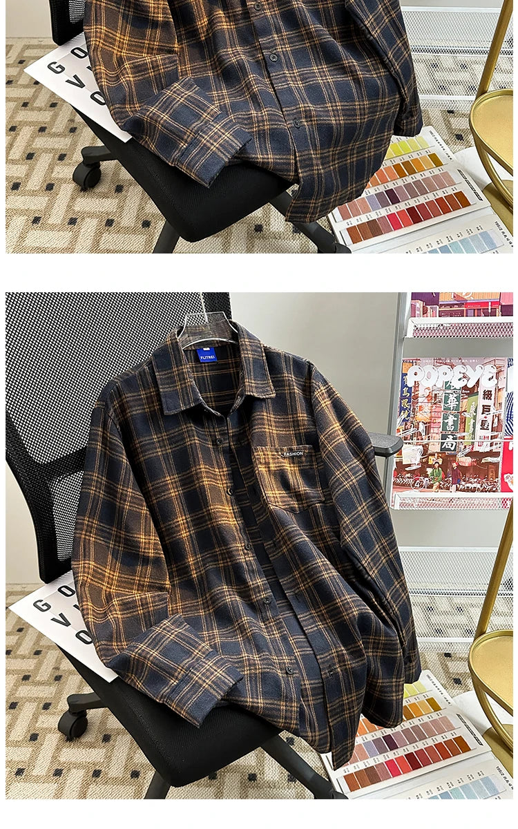 Camisa Xadrez Vintage Sobrecamisa