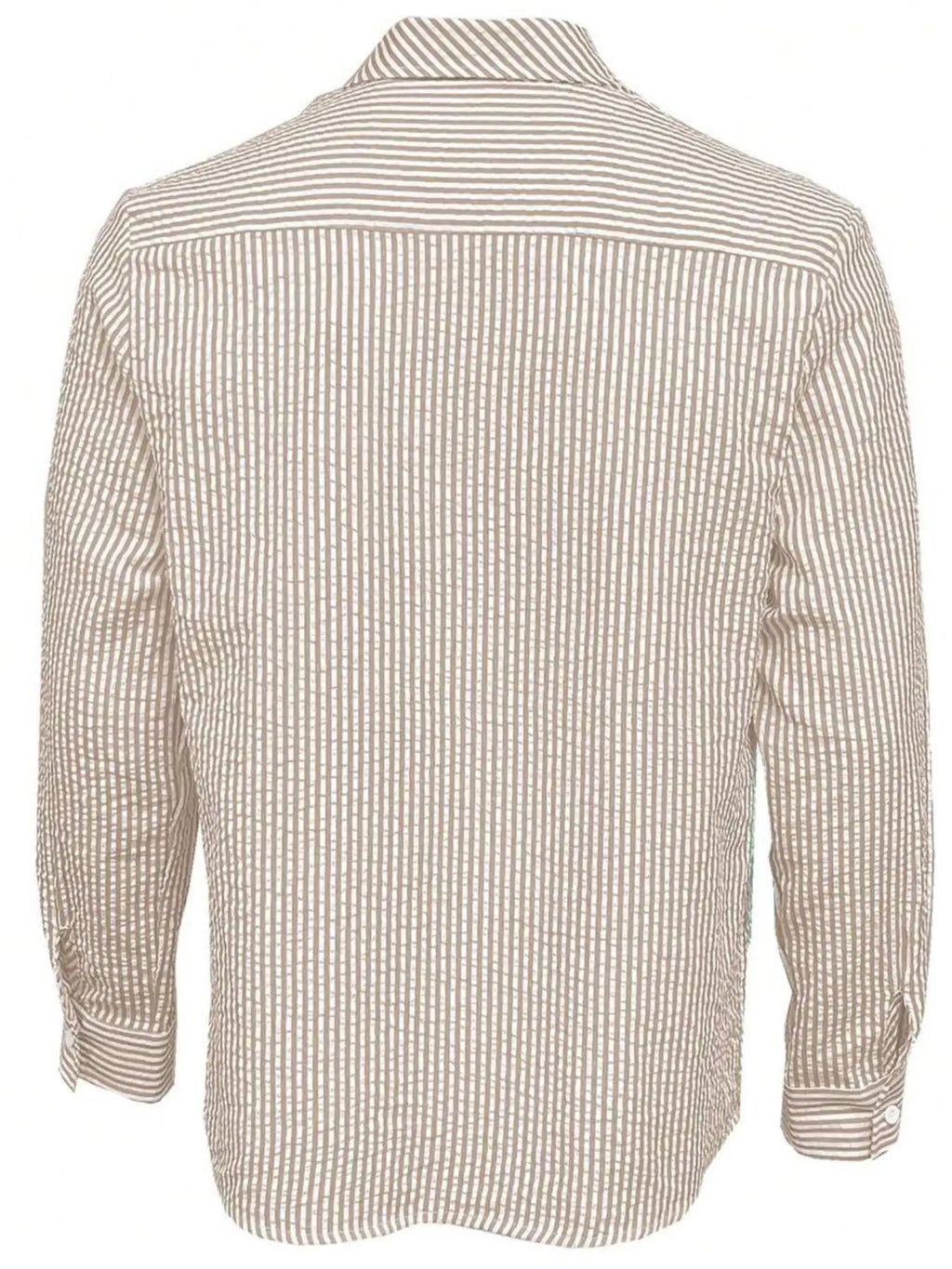 Camisa Listrada Manga Longa Loose Casual