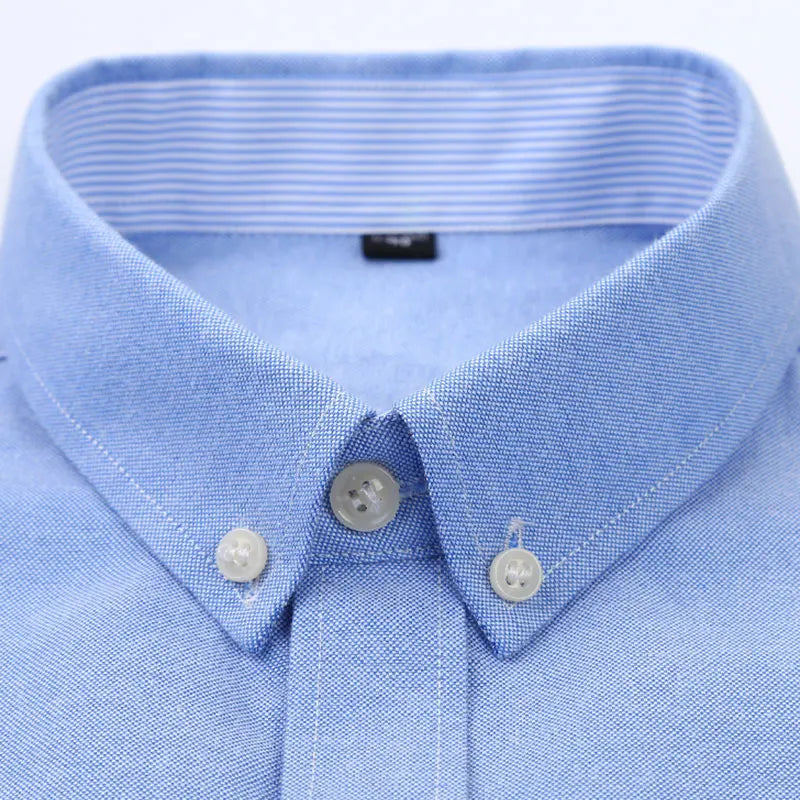 Camisa Oxford Slim Manga Longa