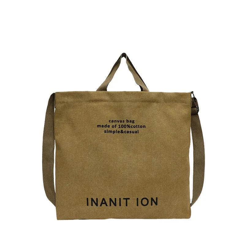 Bolsa Transversal em Lona Estilo Utilitário