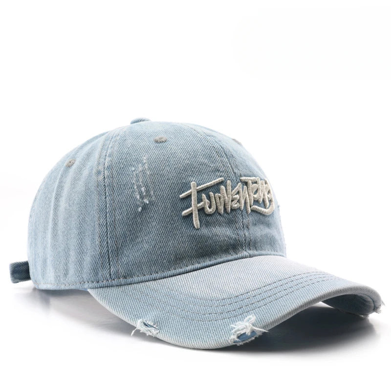 Boné Denim Japonês Bordado