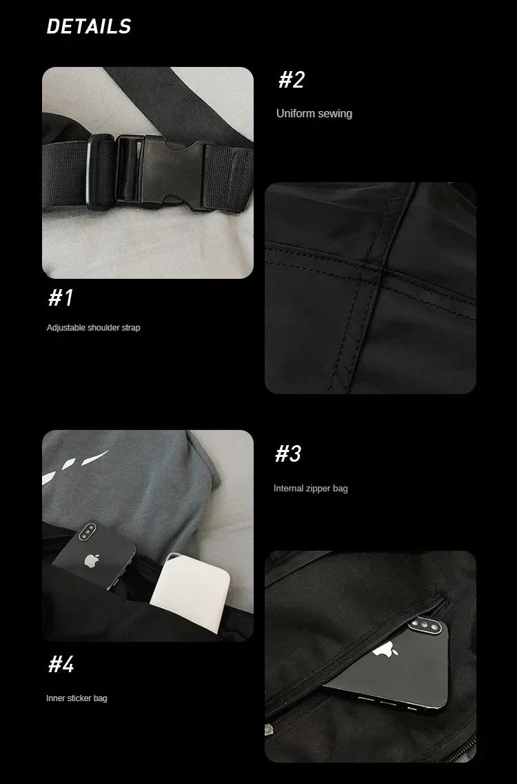 Bolsa Crossbody Nylon Urban Oversized