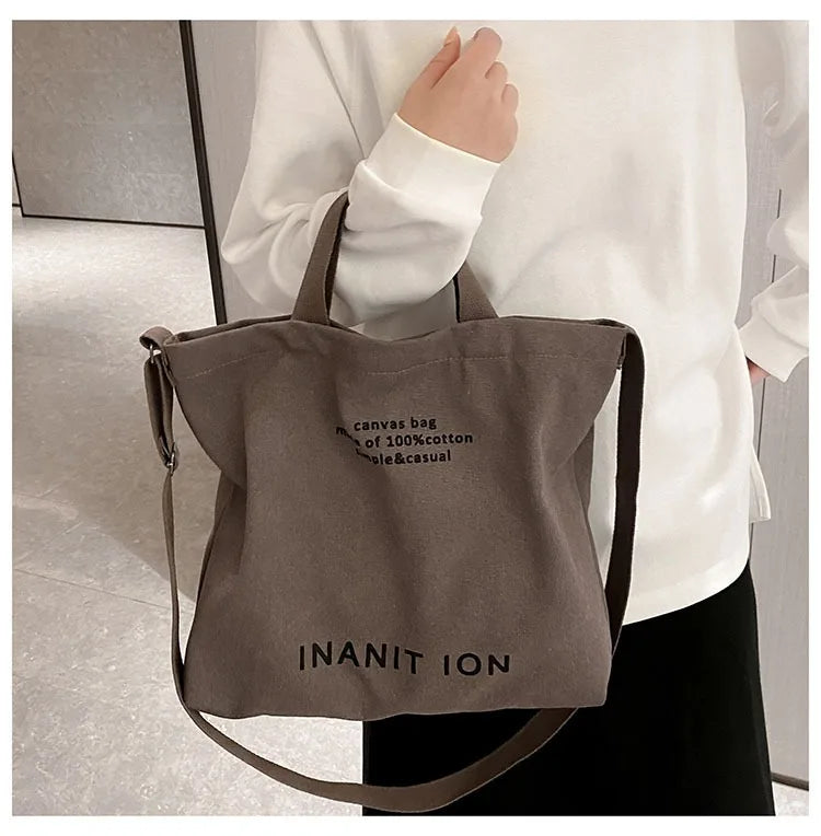 Bolsa Transversal em Lona Estilo Utilitário
