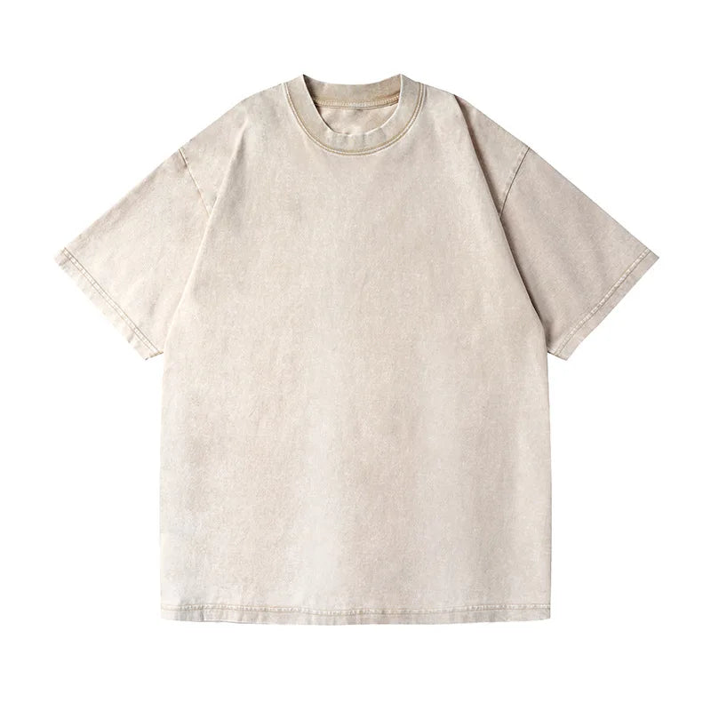 Camiseta Vintage Acid Wash 350gsm