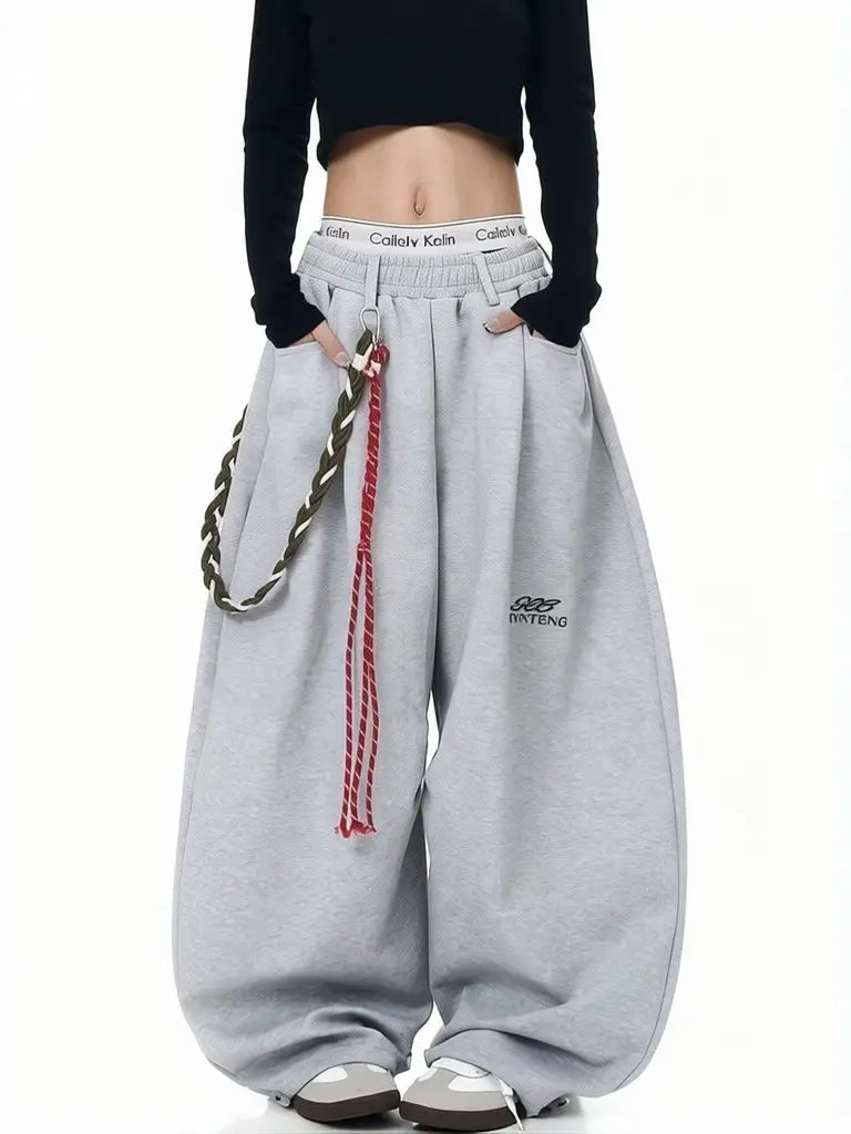 Sweatpants Wide Leg Baggy Y2K