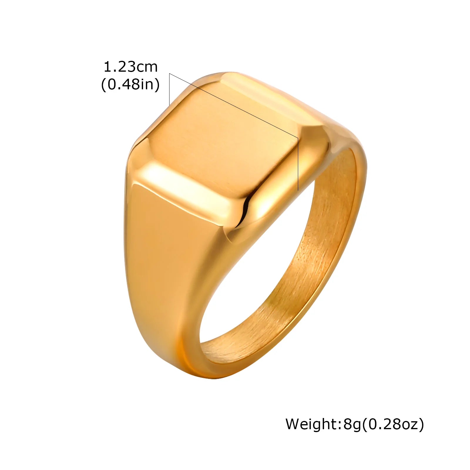 Anel Signet Masculino Vnox