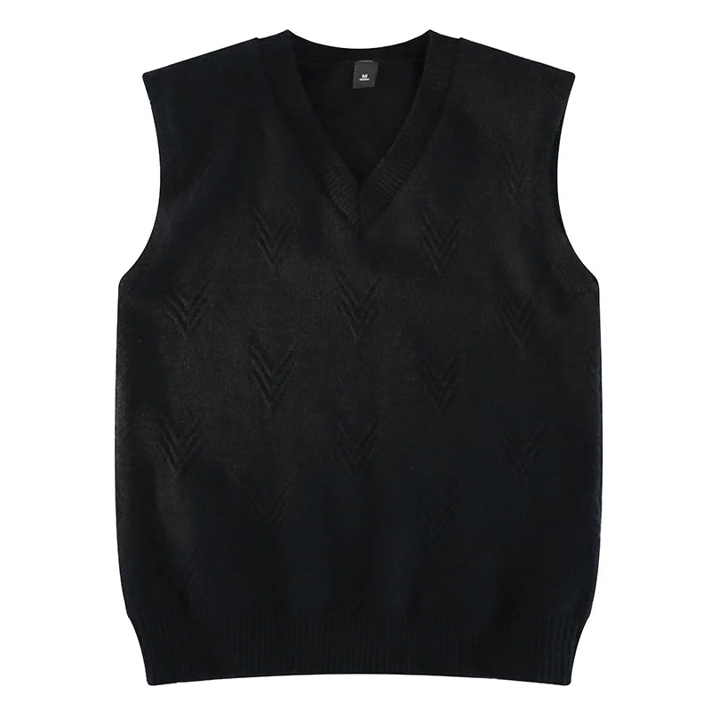 Colete Jacquard Knit V-Neck