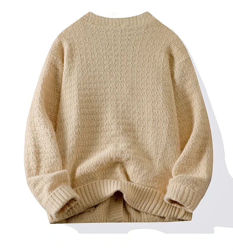 Cardigan Tricot com Botões Streetwear