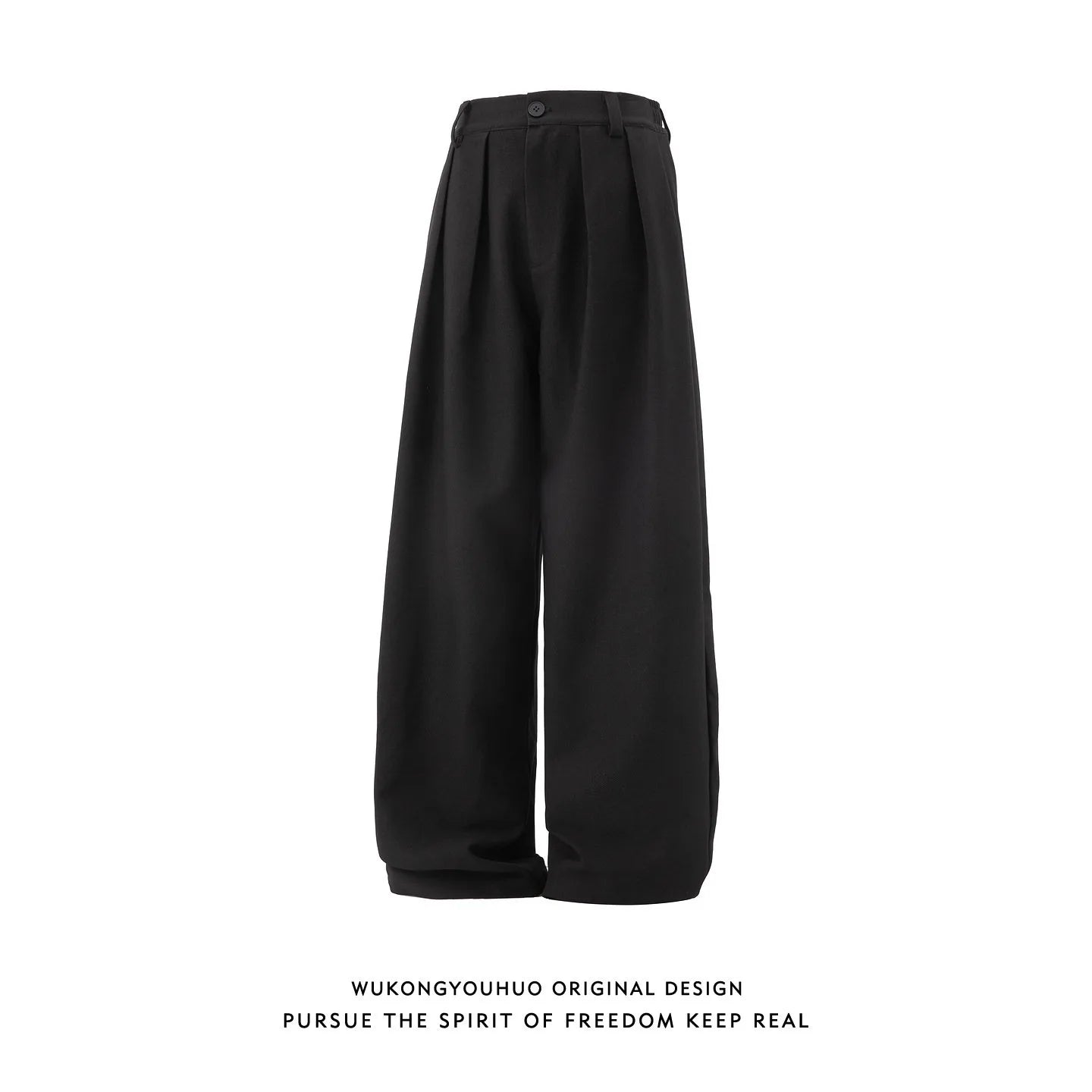 Calça Alfaiataria Plissada Wide Leg Vintage Double Pleat