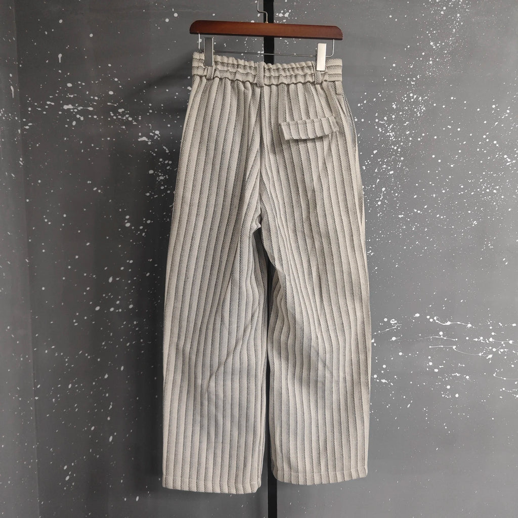 Calça Oversized Urban Woolen Listrada
