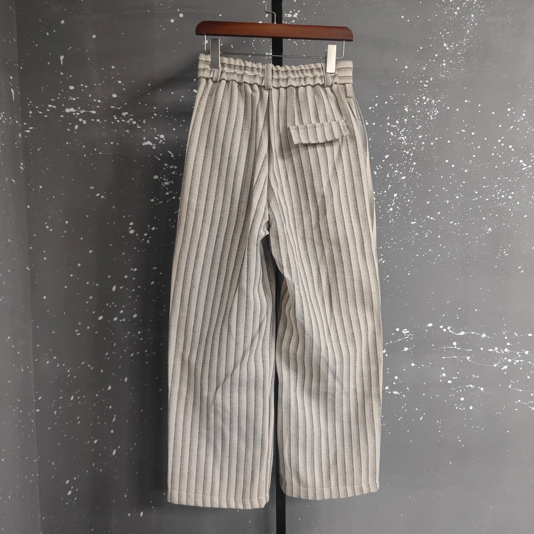 Calça Oversized Urban Woolen Listrada