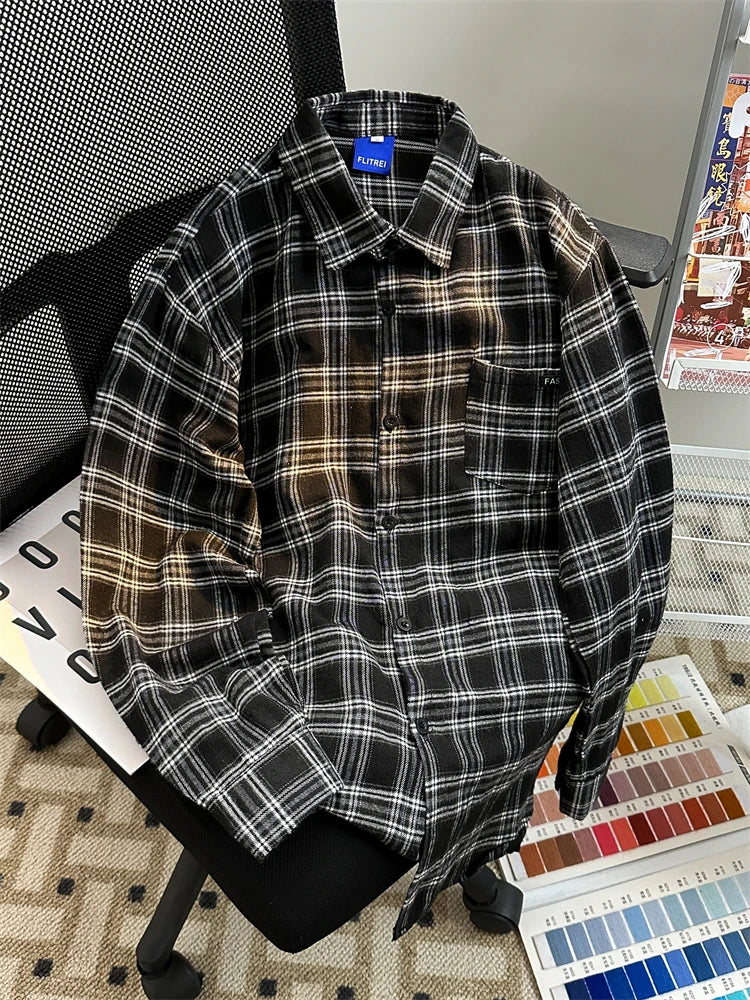 Camisa Xadrez Vintage Sobrecamisa