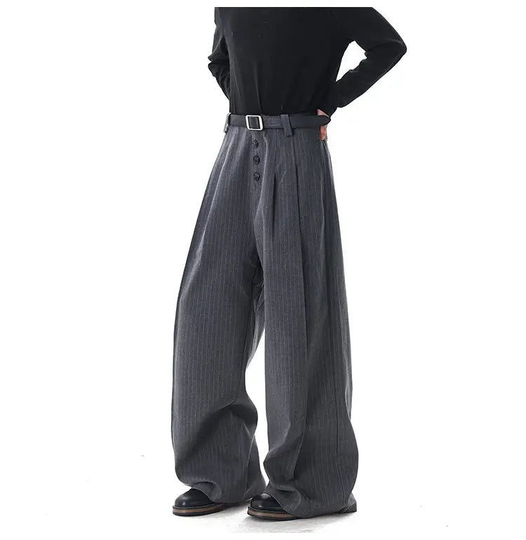 Calça Wide Leg Triple Button