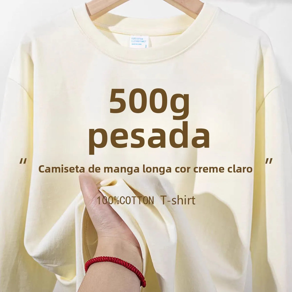 Camiseta Manga Longa Heavy 500g