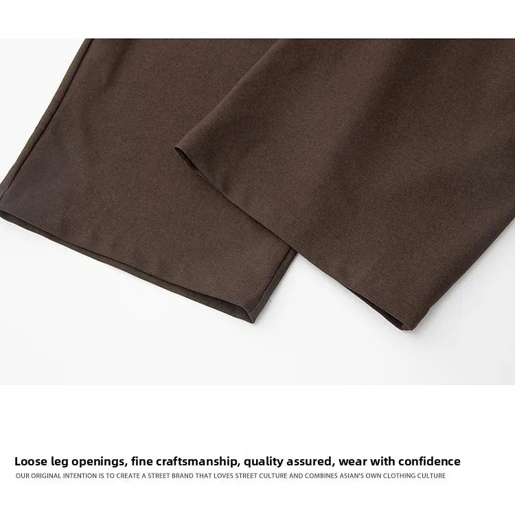 Calça Alfaiataria Plissada Wide Leg Vintage Double Pleat