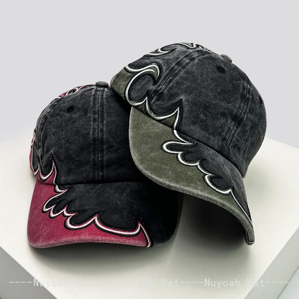 Boné Flame Embroidered Hip Hop