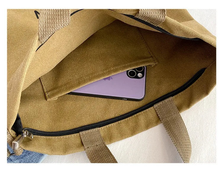 Bolsa Transversal em Lona Estilo Utilitário